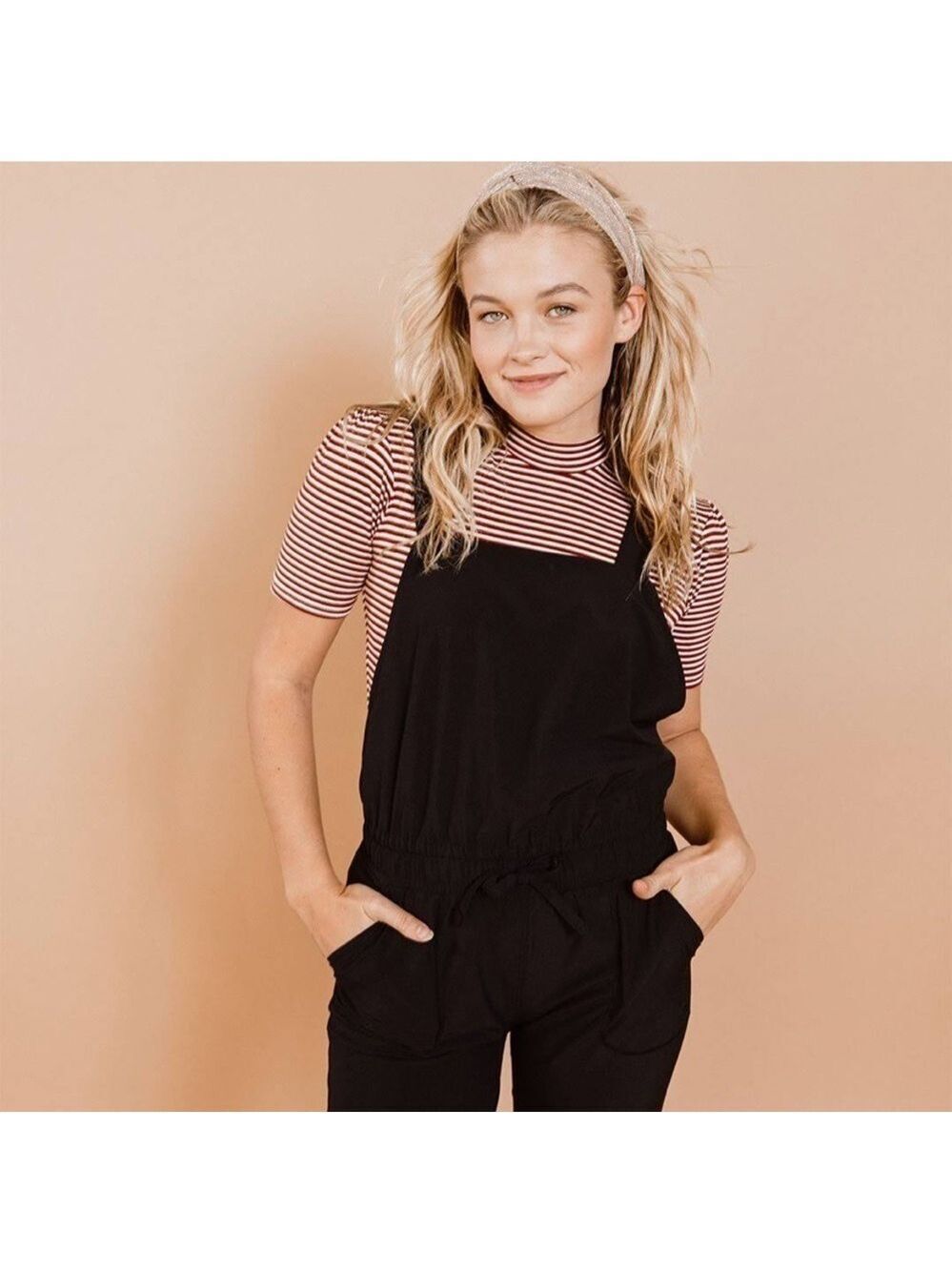 Albion performance tie waist overalls jumpsuit